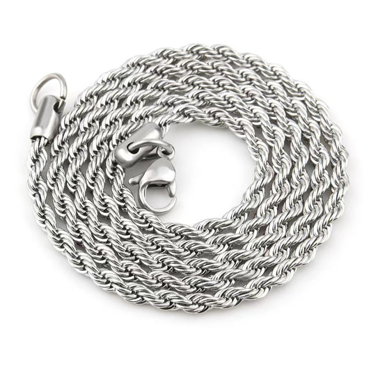 Stainless Steel Twist Chain Necklace